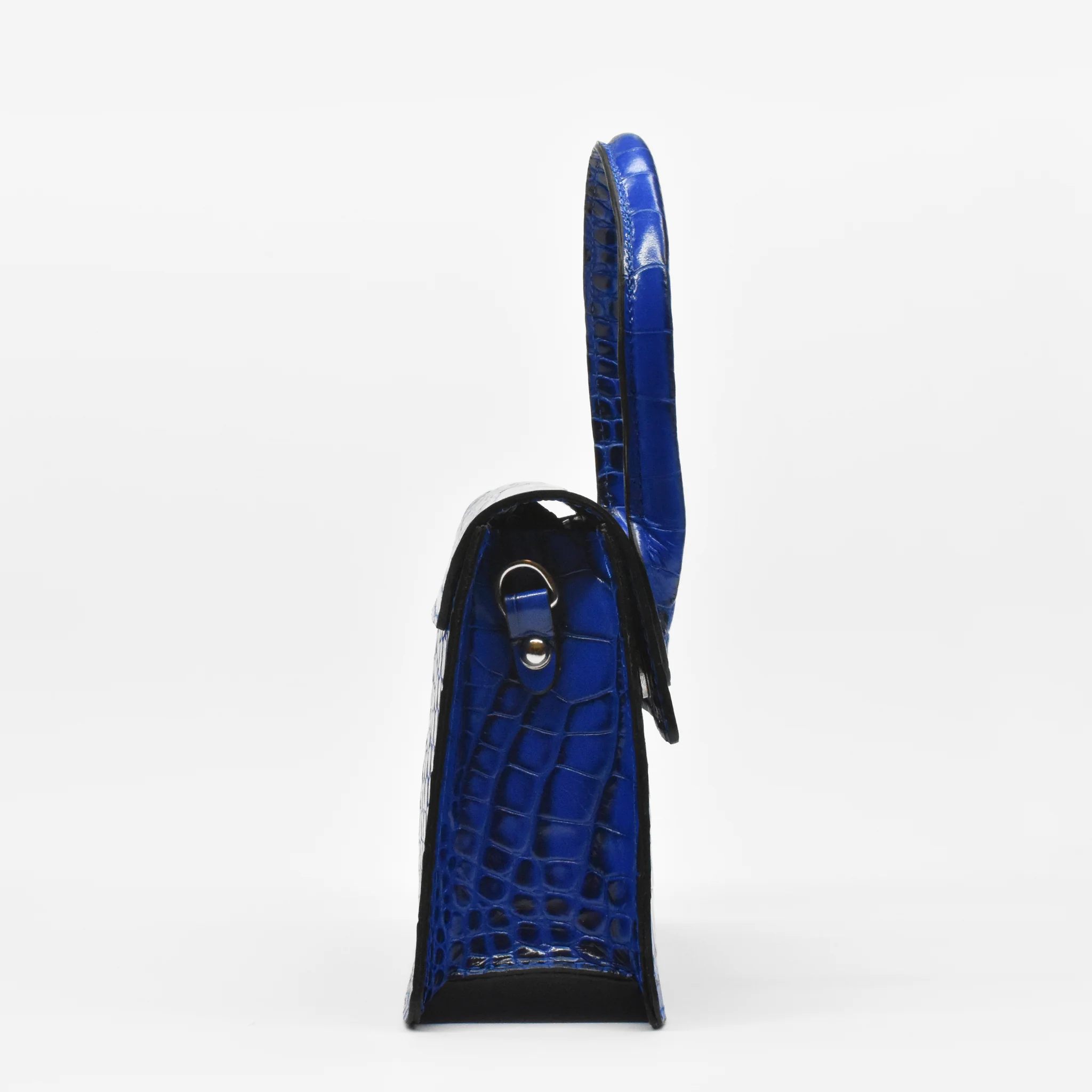 Borsa ambra in pelle - blu - Image 4