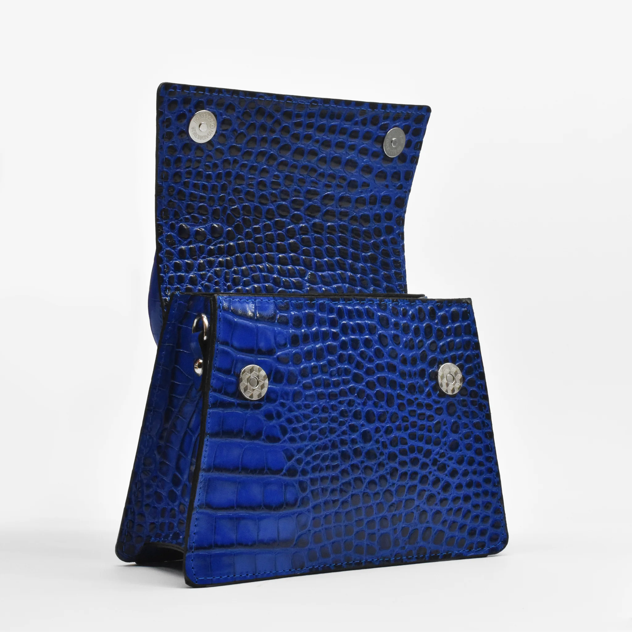 Borsa ambra in pelle - blu - Image 5