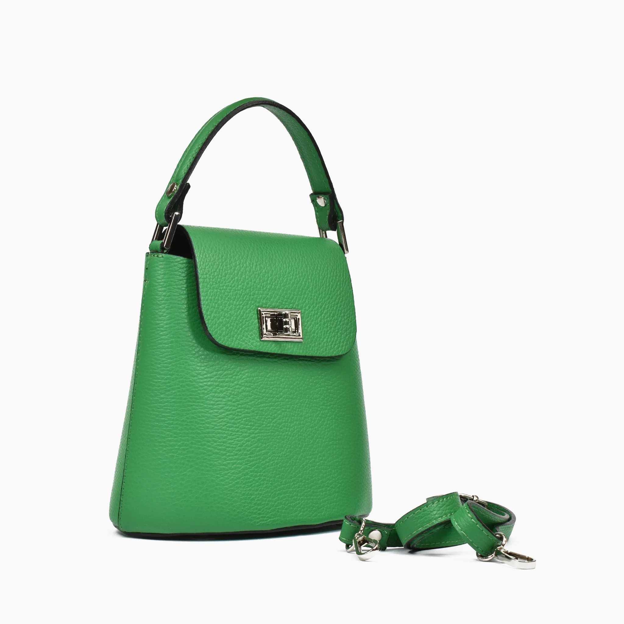 Borsa annalisa in pelle - verde - Image 4