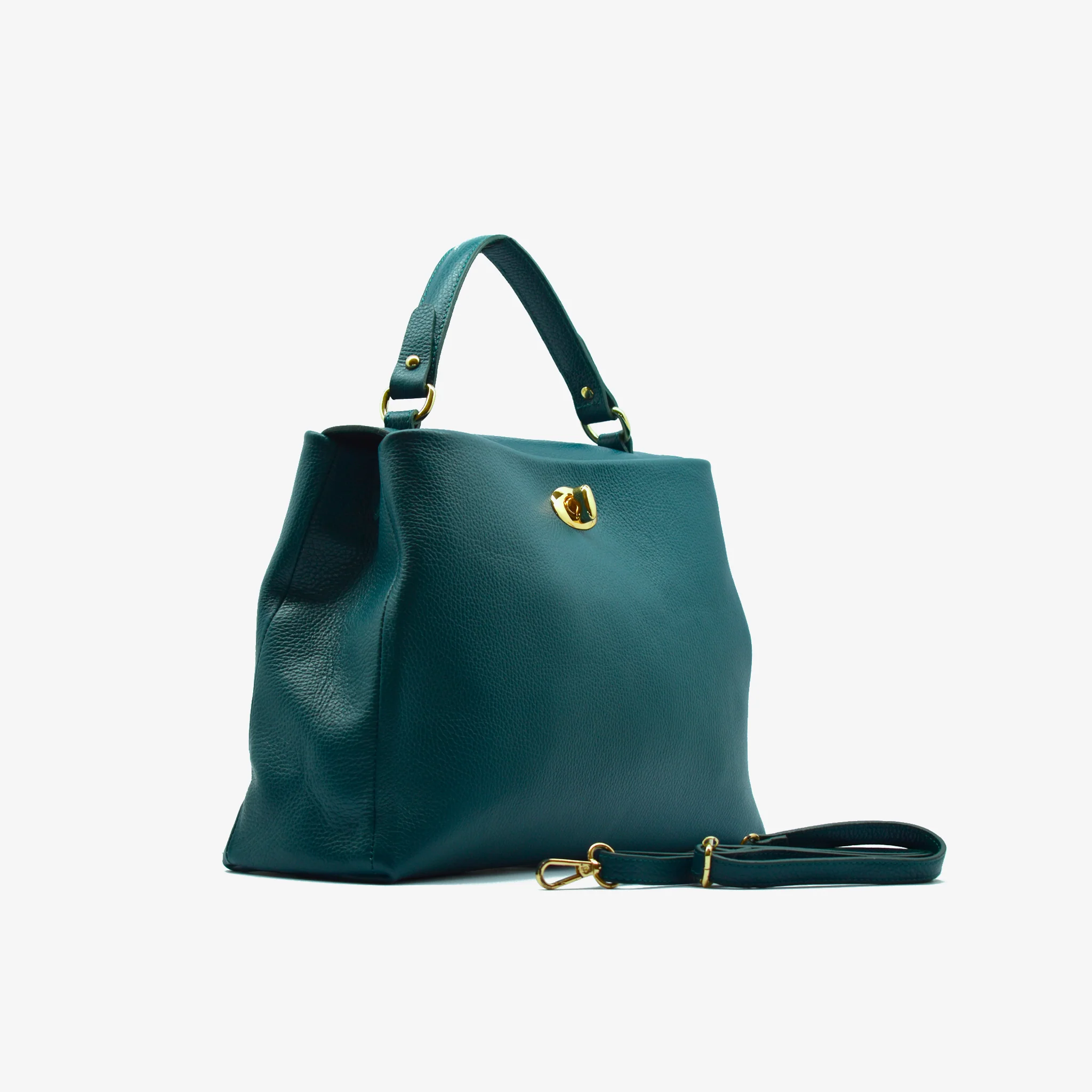 Borsa Classic in pelle - ottanio - Image 2