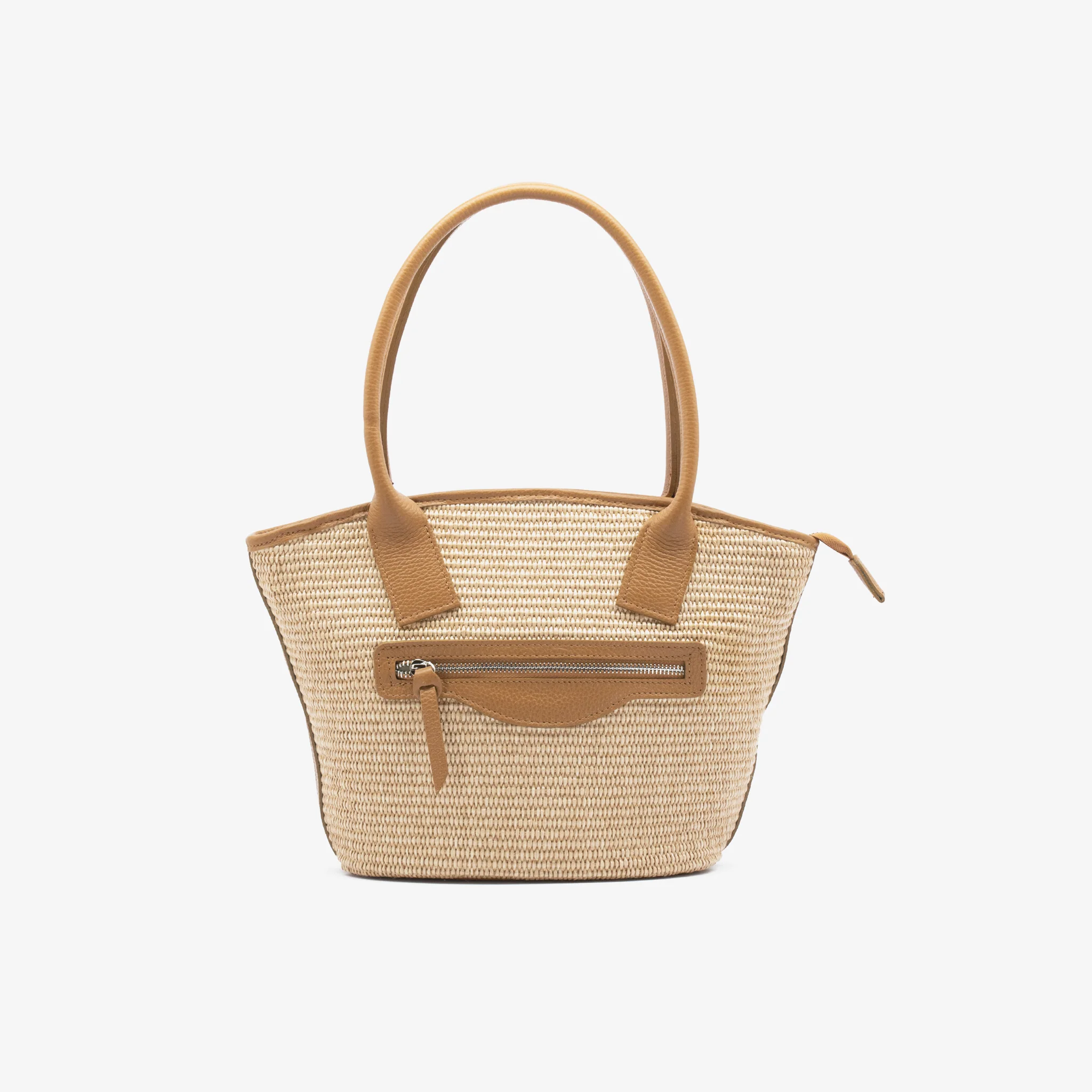 Borsa classic pape in paglia rafia - cammello - Image 4