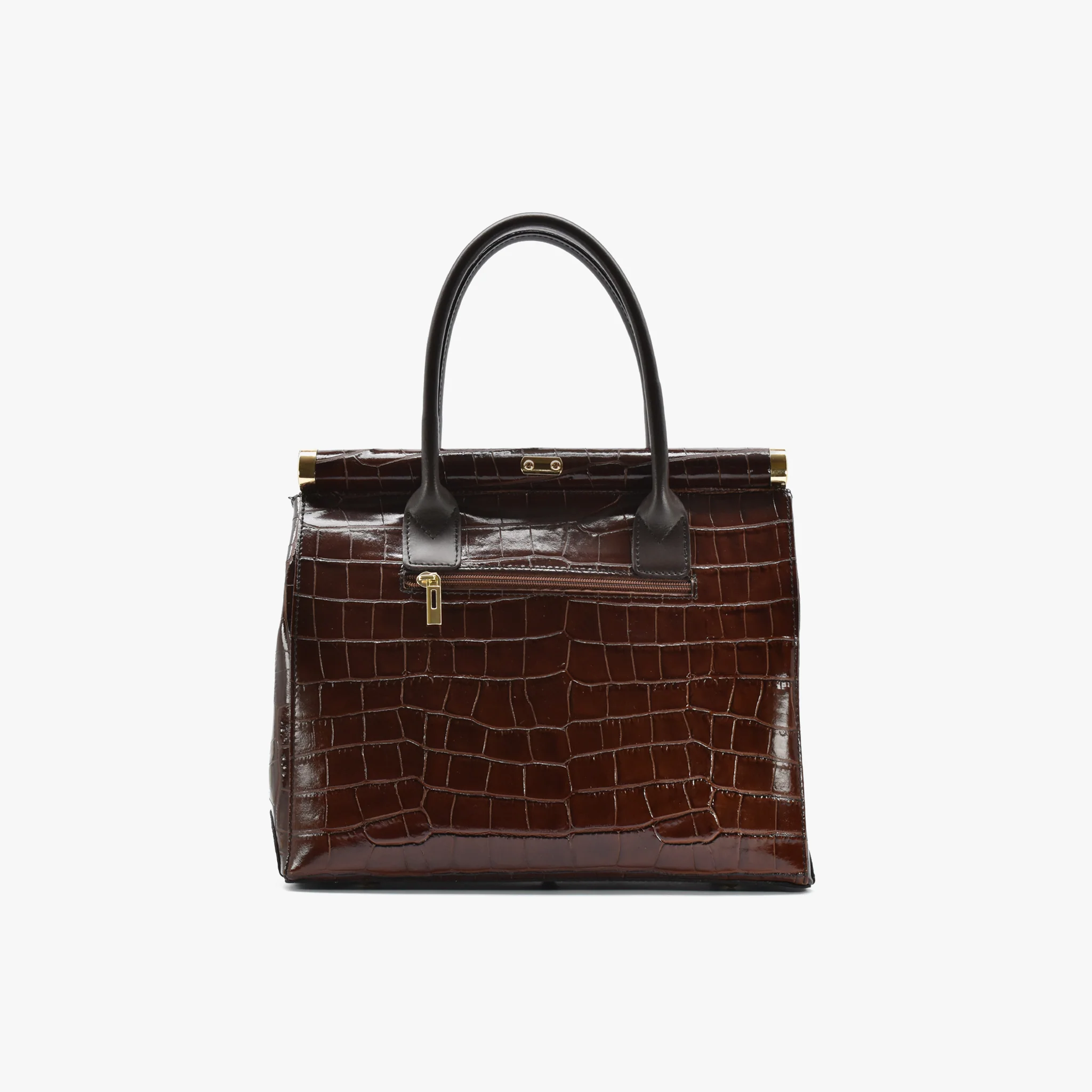 Borsa Imerial in pelle - testa di moro - Image 4