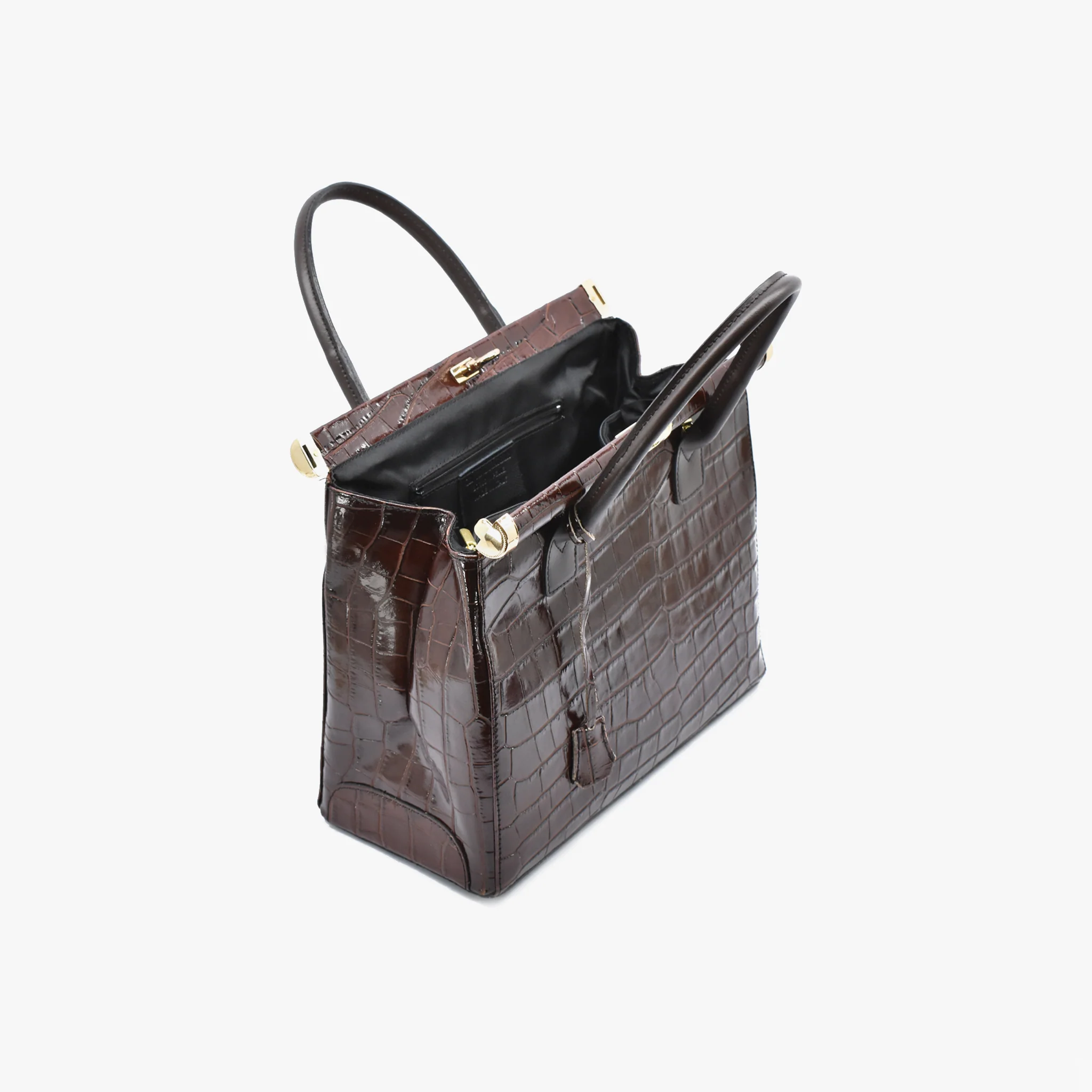 Borsa Imerial in pelle - testa di moro - Image 6