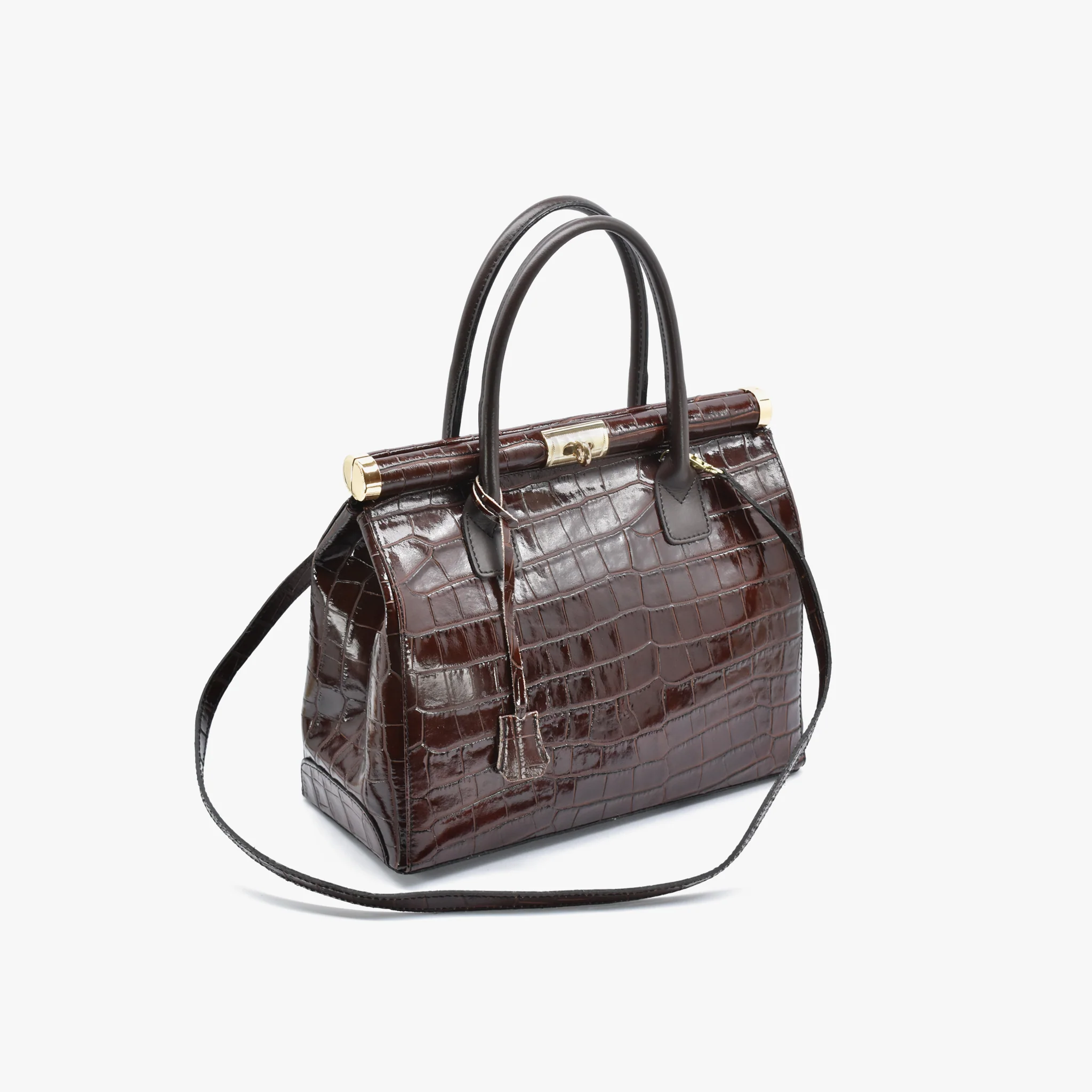 Borsa Imerial in pelle - testa di moro - Image 7