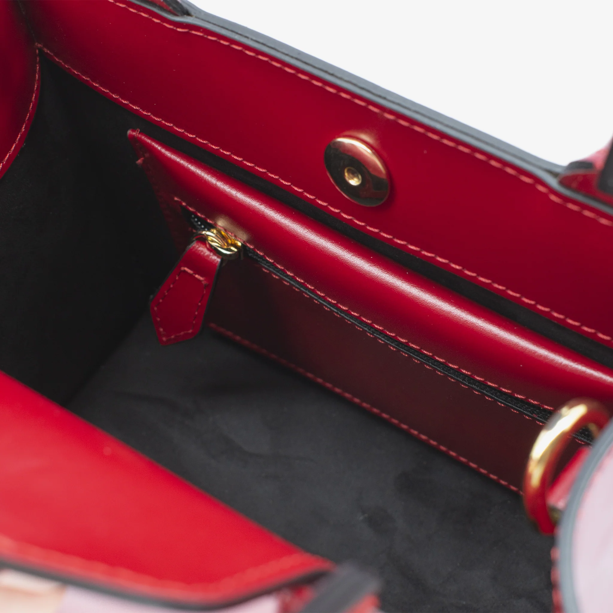 Borsa mini gala in pelle - rosso - Image 6