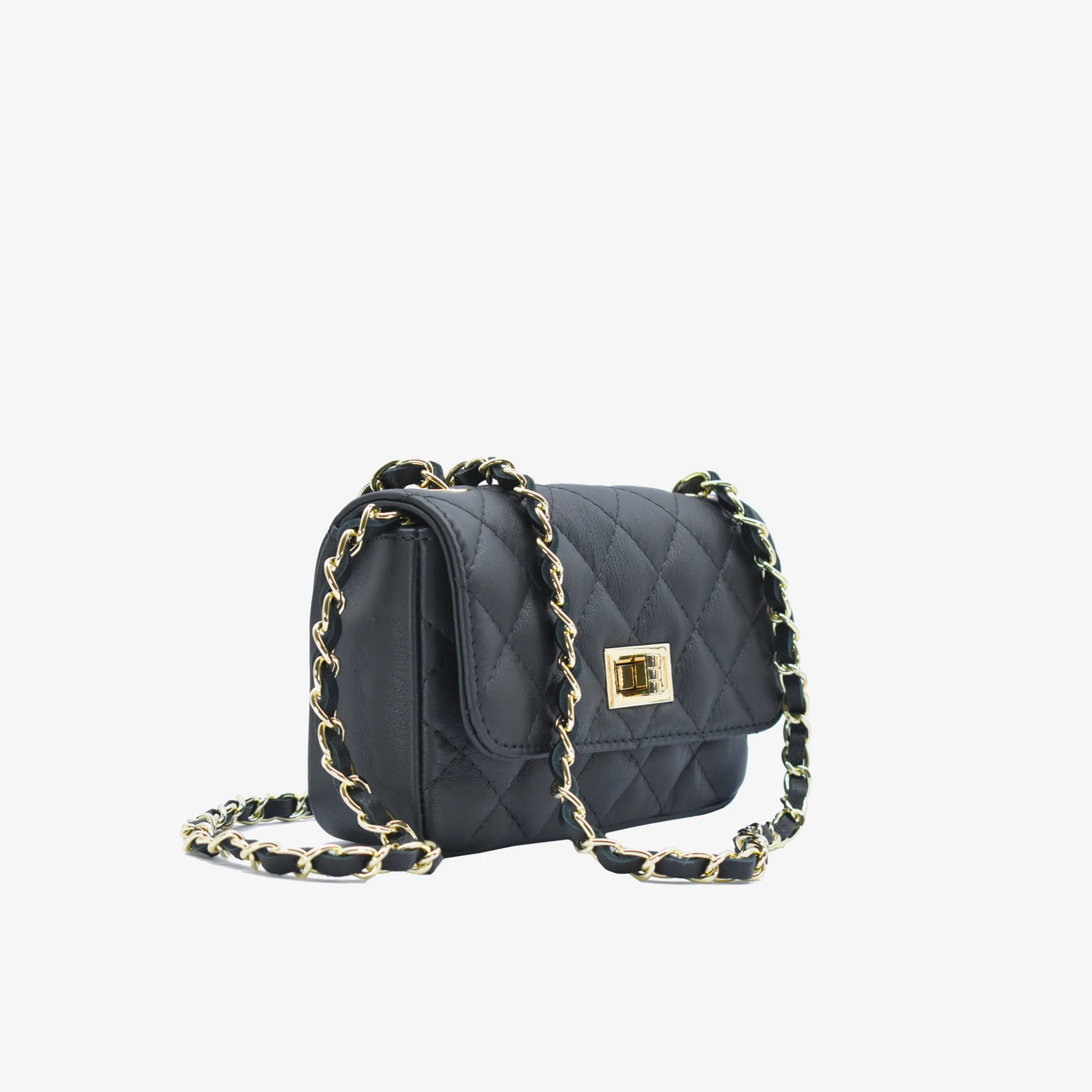 Borsa mini Marta in pelle - nero - Image 2