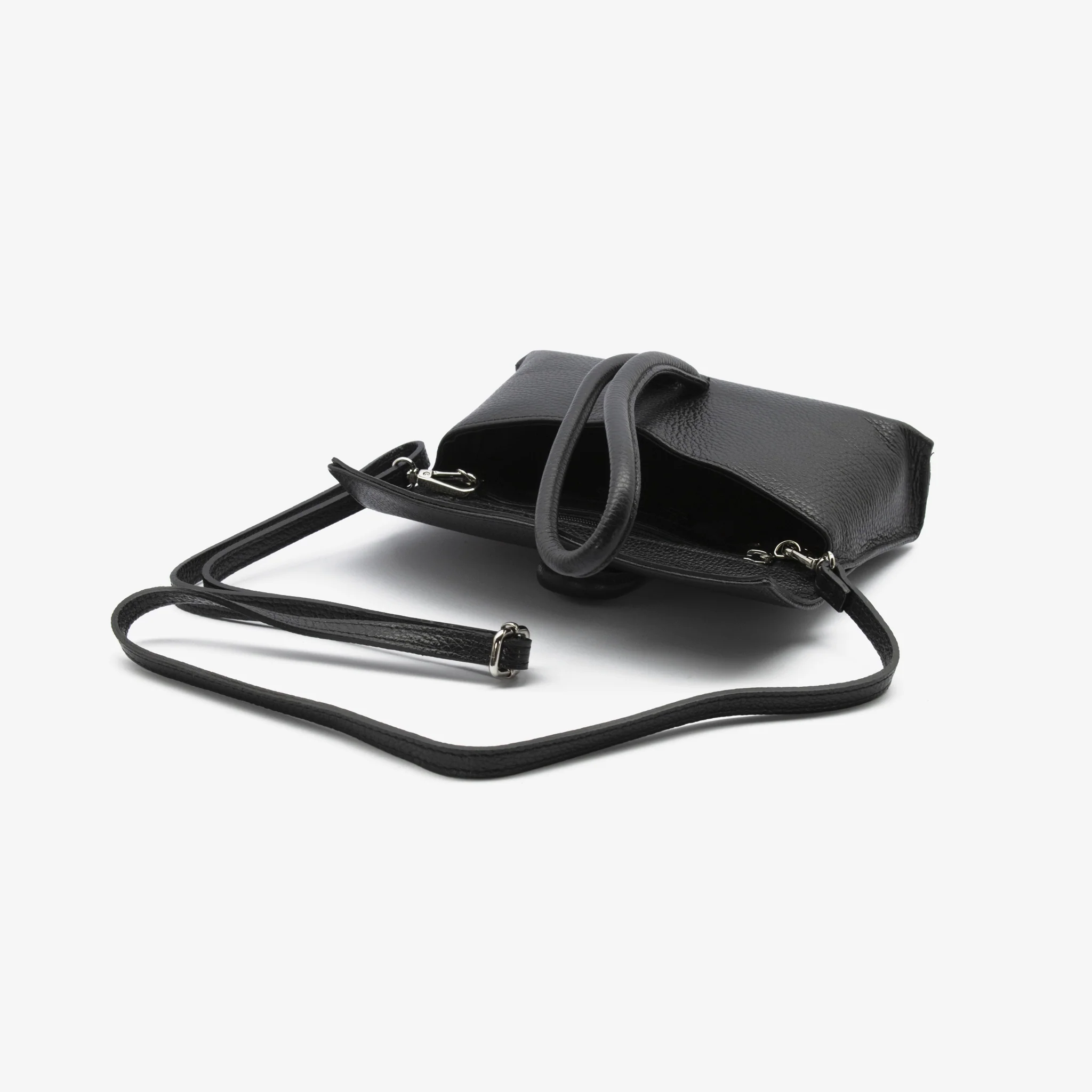 Pochette bracciale in pelle - nero - Image 6