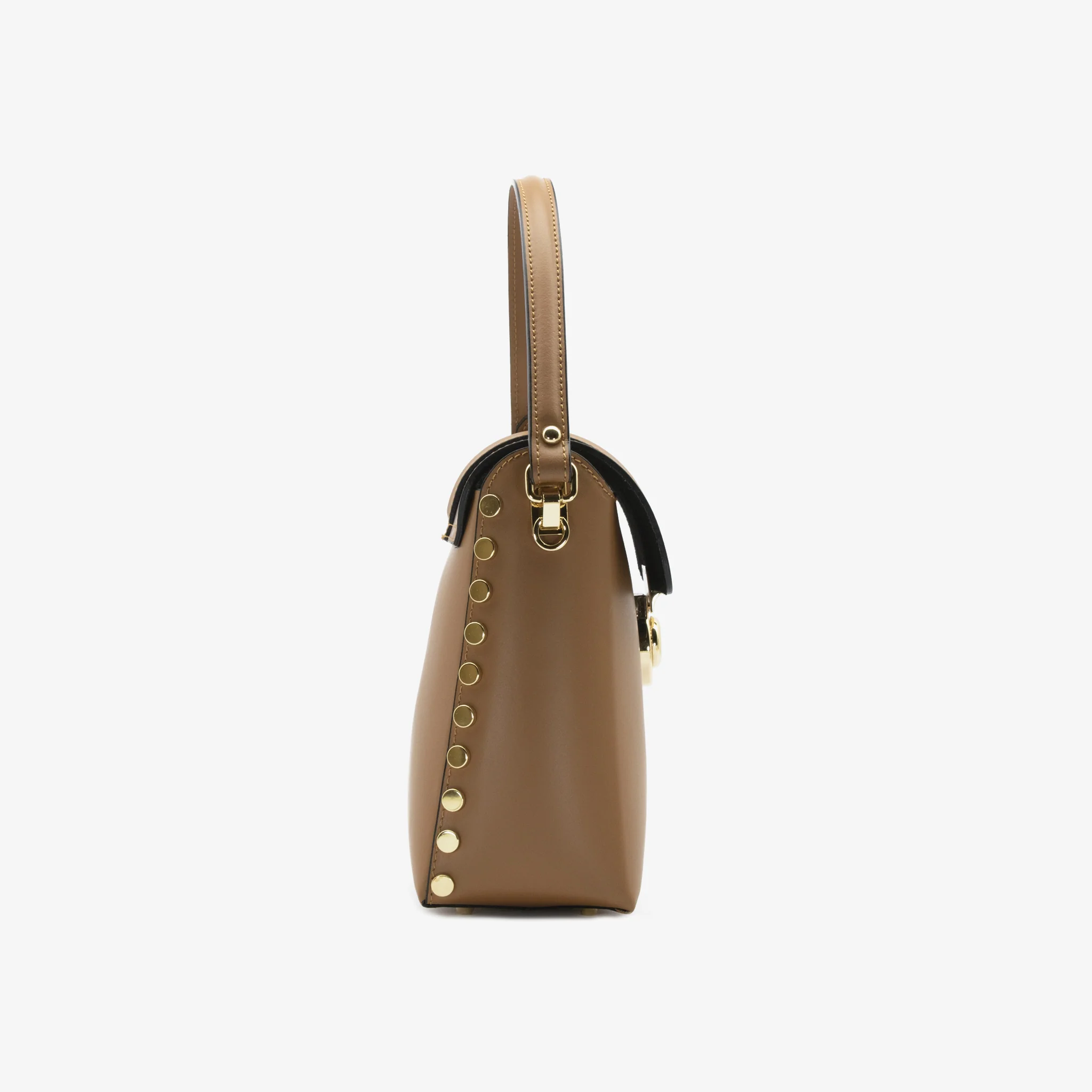 Borsa rita in pelle - cammello - Image 5