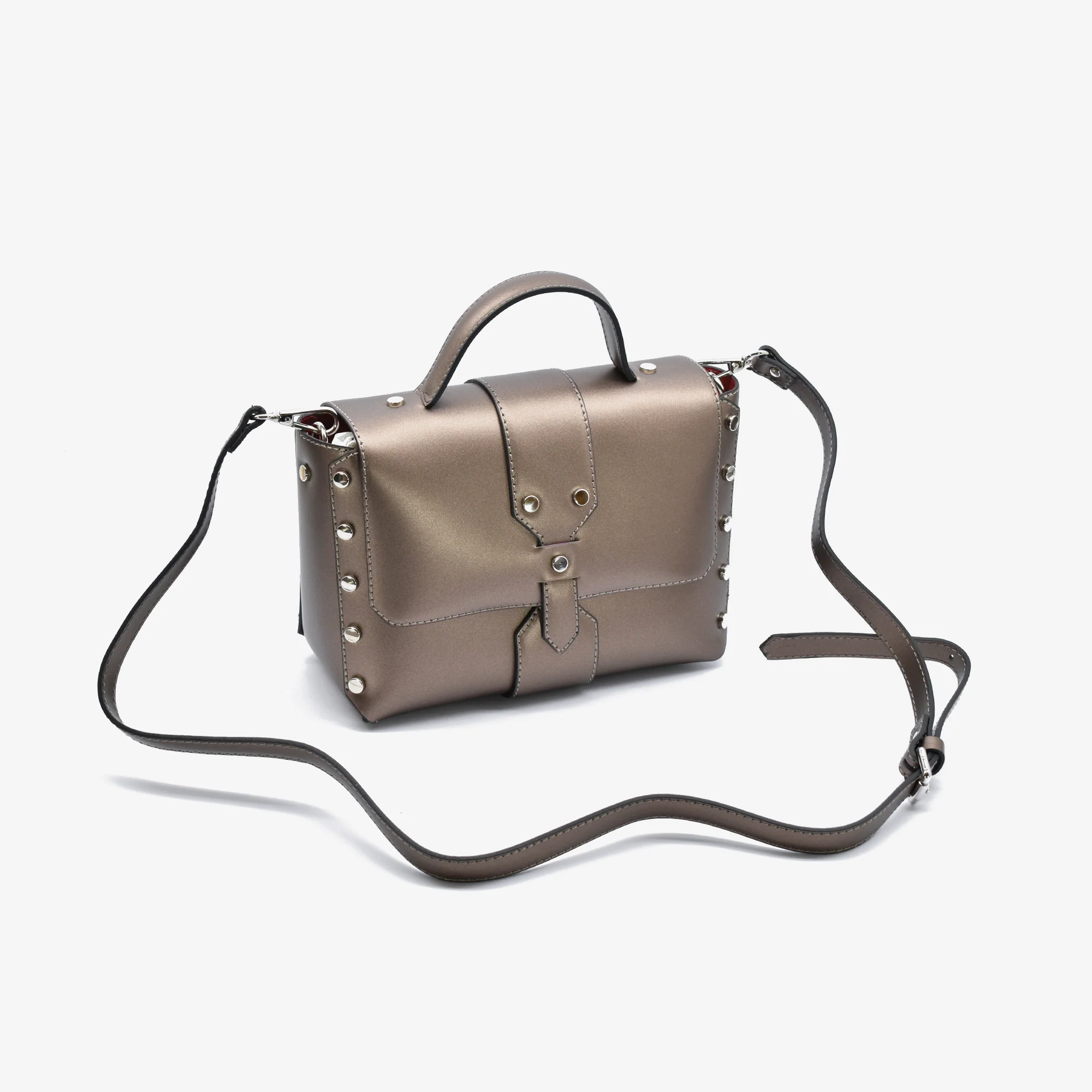 Borsa Rita in pelle - bronzo - Image 2