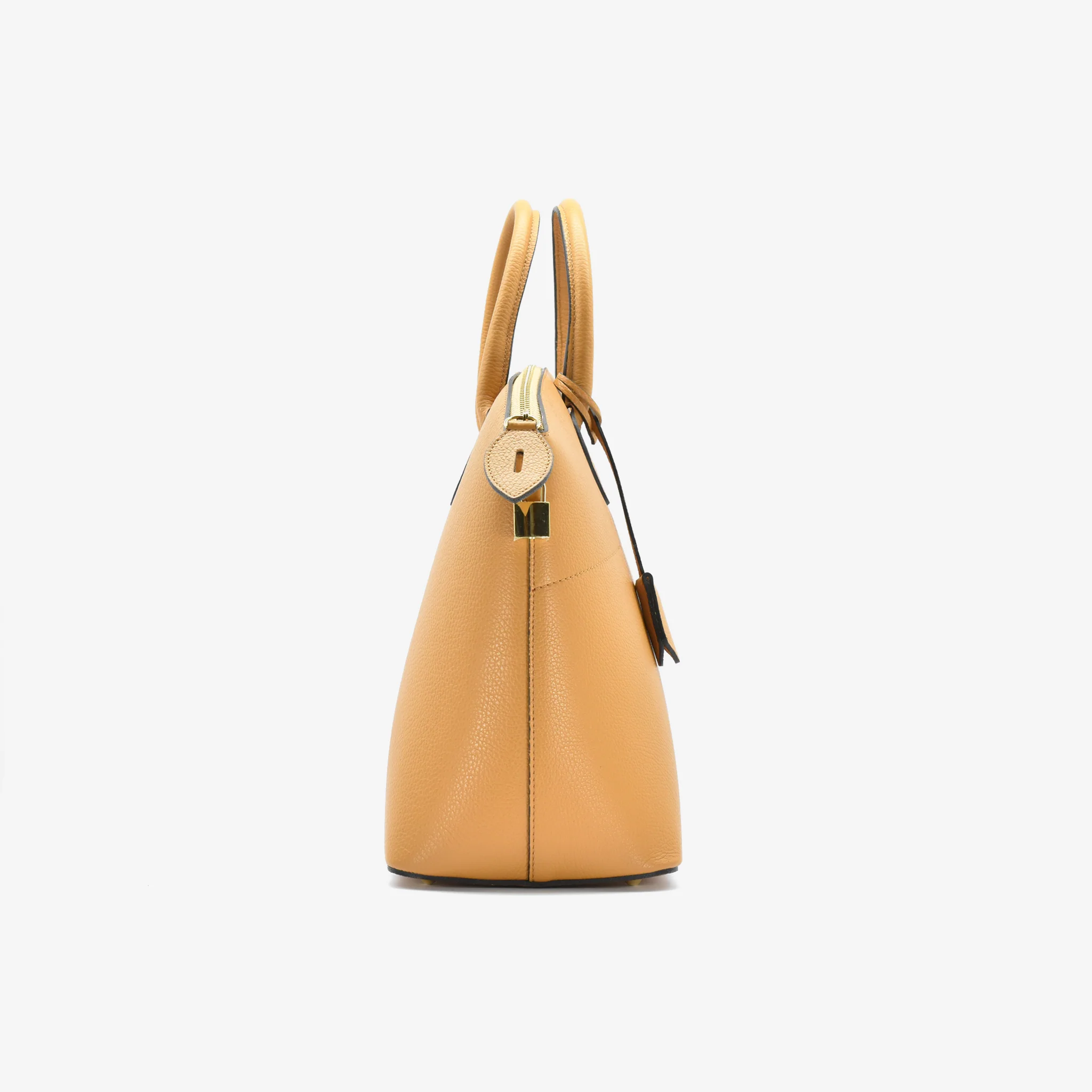 Borsa Secret in pelle - ocra - Image 5