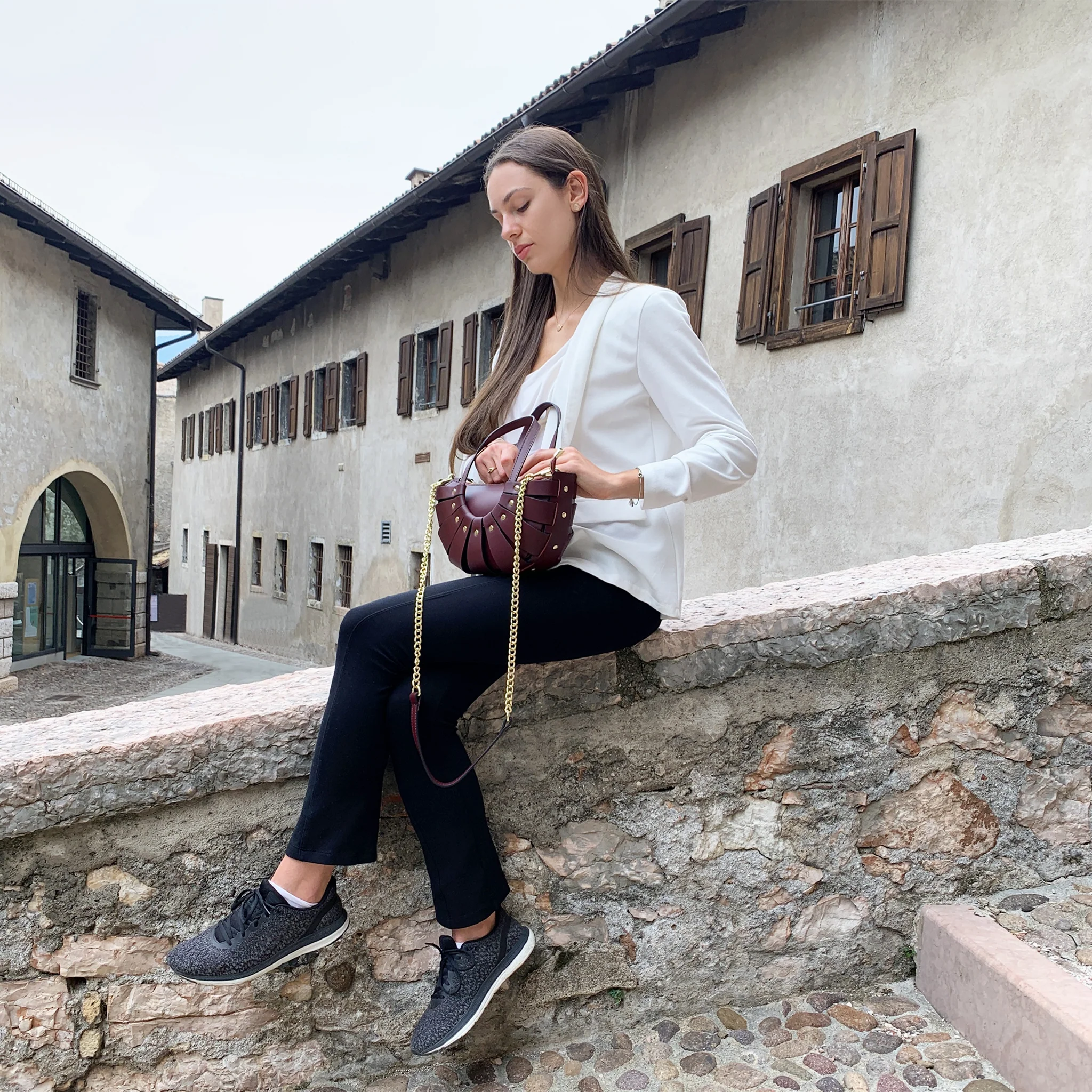 Borsa Spicchio in pelle - Image 7