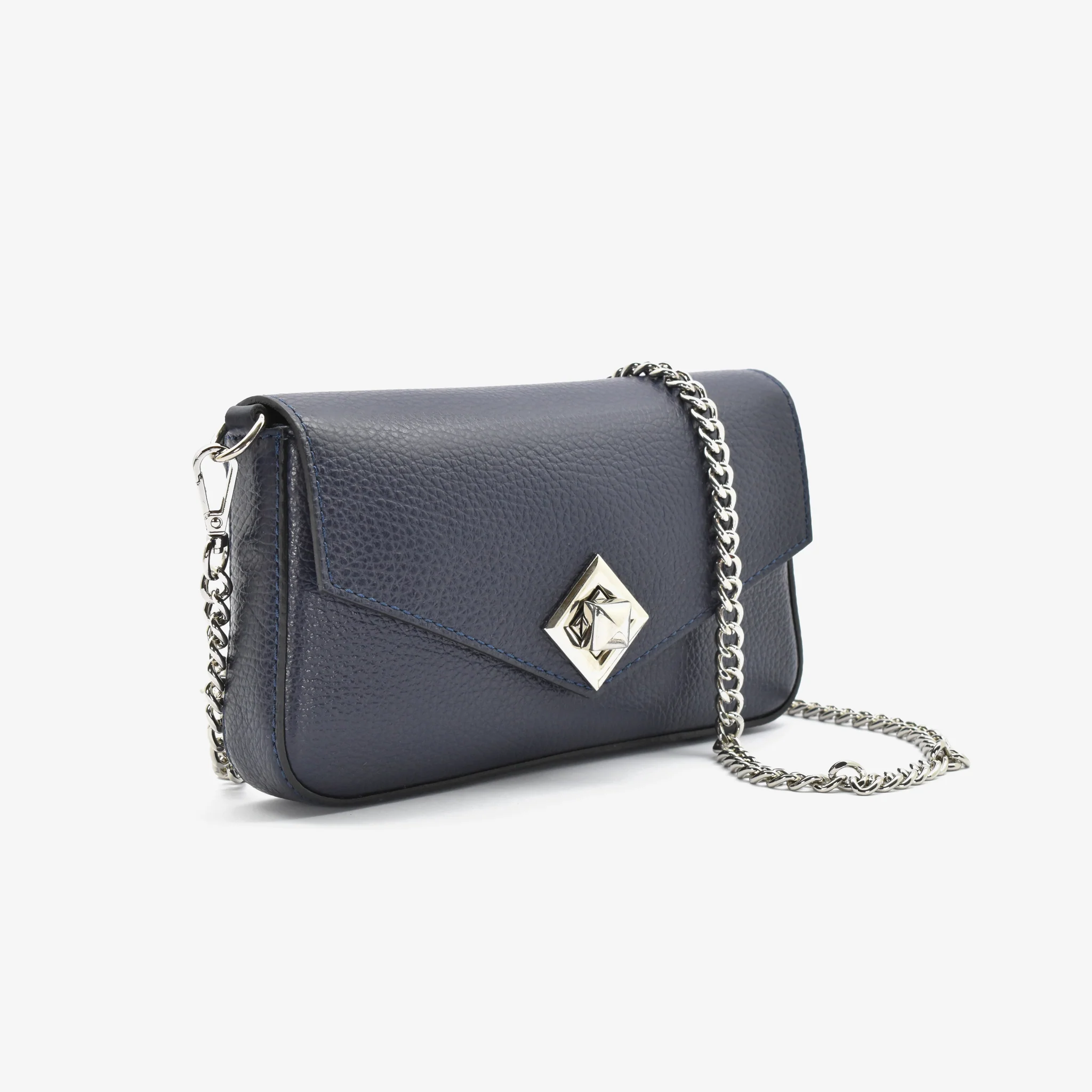 Mini bag in pelle - blu notte - Image 3