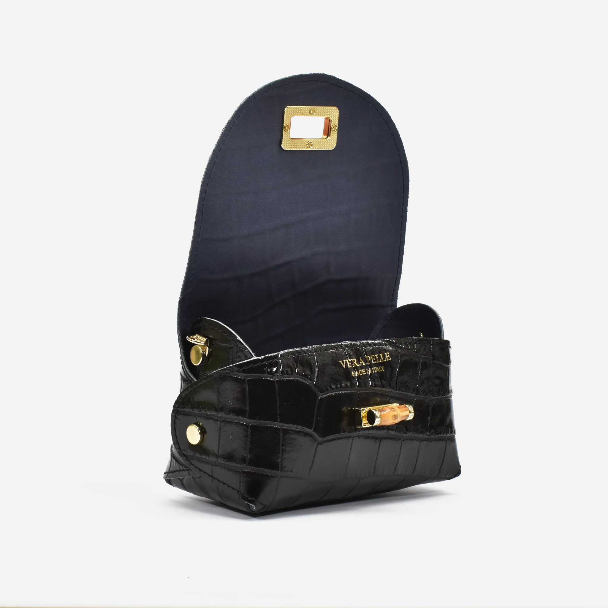 Mini bag in pelle - nero - Image 5