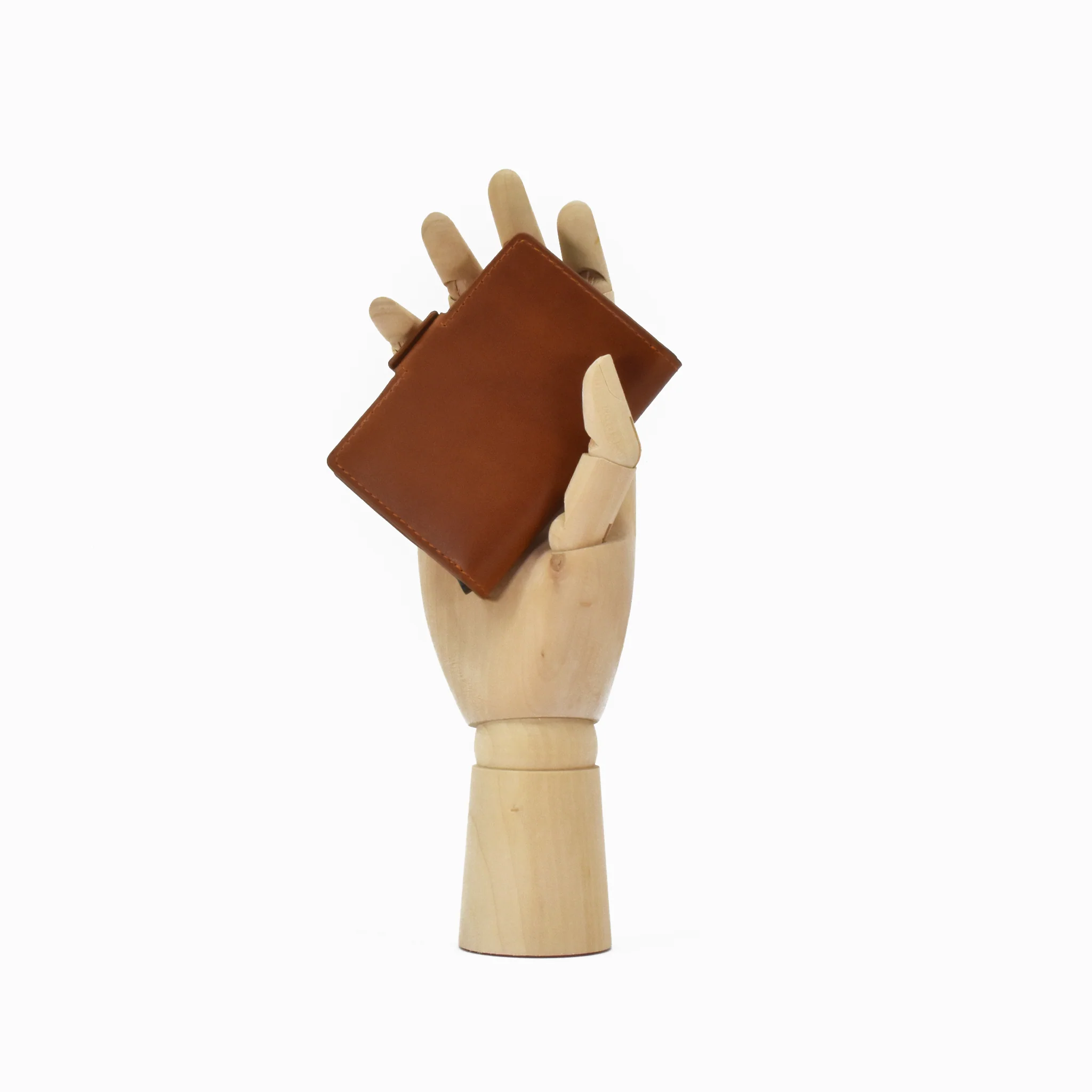 Portacarte mini wallet in pelle - cuoio - Image 6