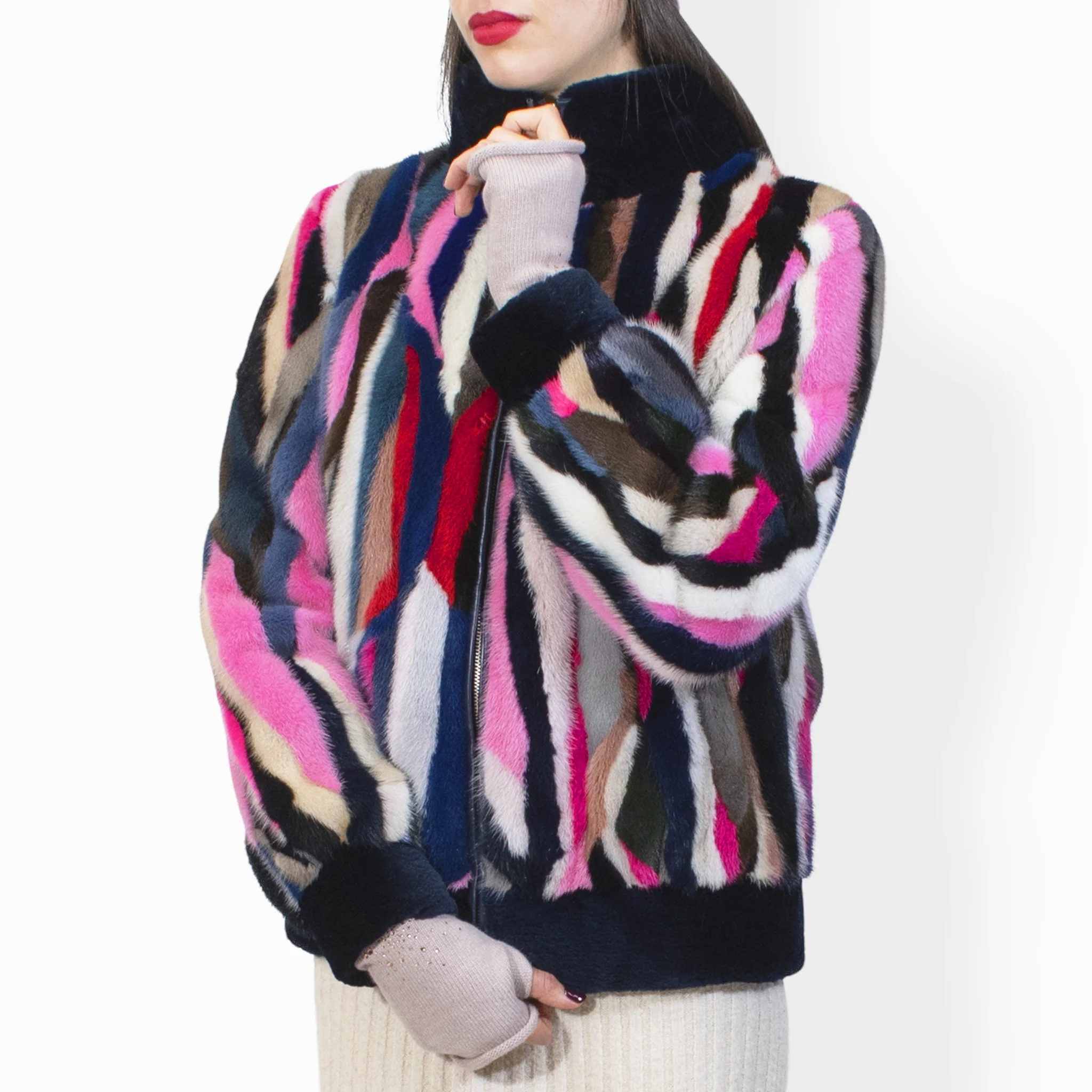 Bomber in visone - multicolor - Image 5