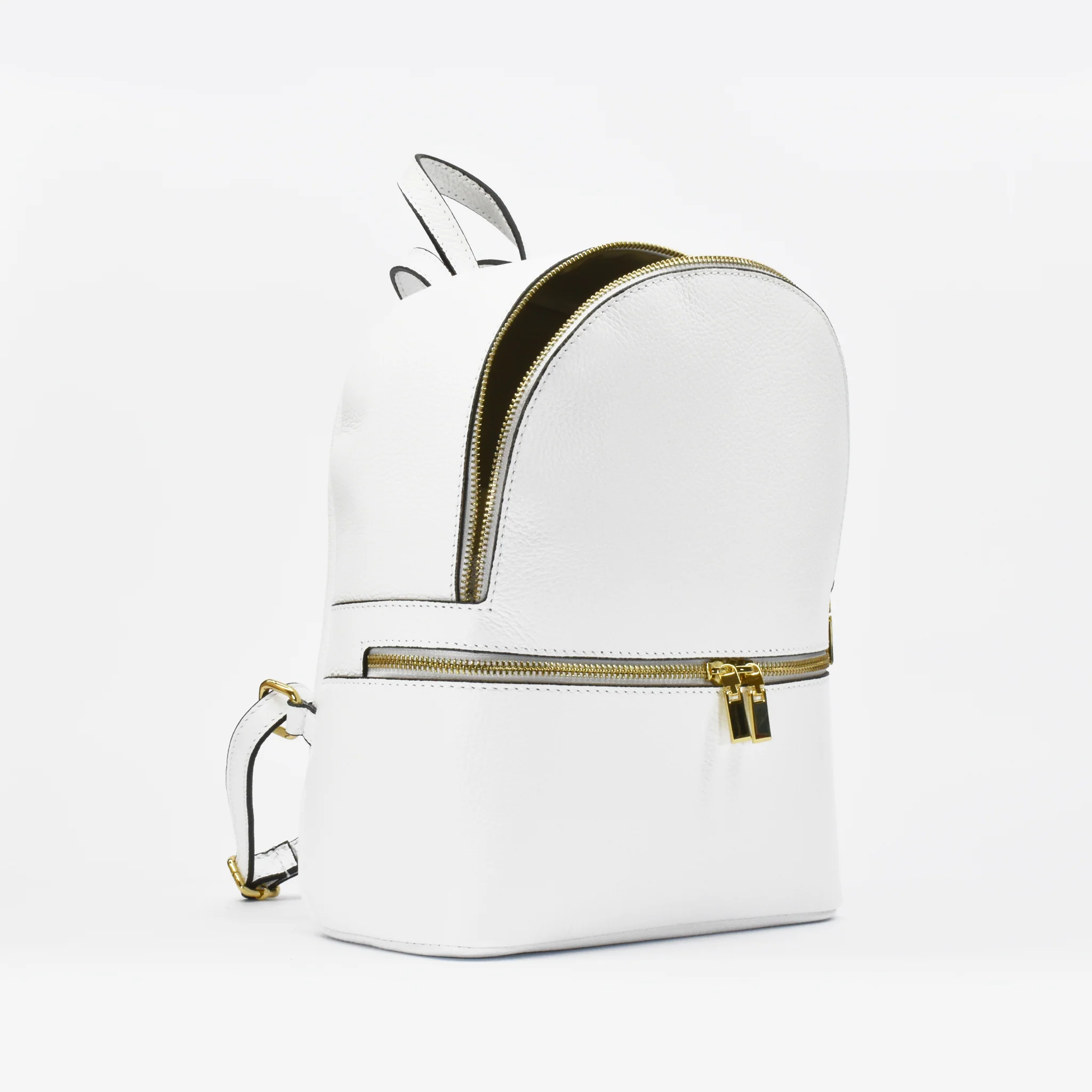 Zaino classic in pelle - bianco - Image 3
